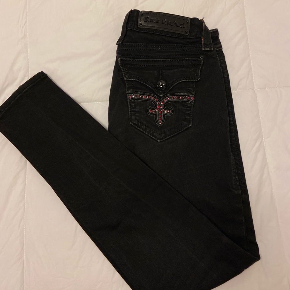 Rock Revival Black Jeans-Size 28